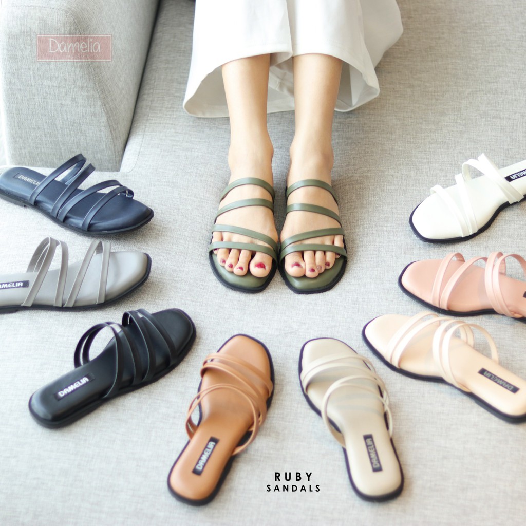  DAMELIA  RUBY SANDALS  WANITA Shopee Indonesia