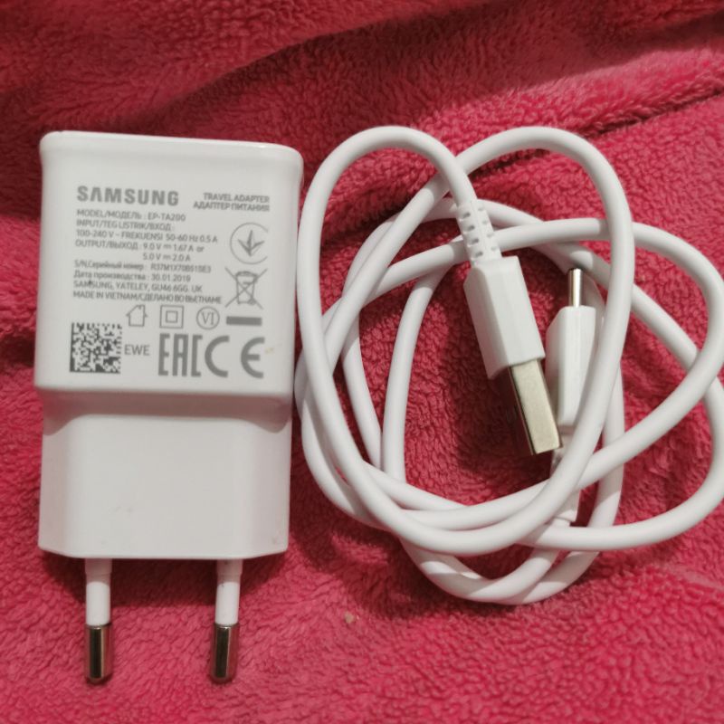 Charger Samsung S10e S10 Plus bekas ORIGINAL CABUTAN BEKASAN HP