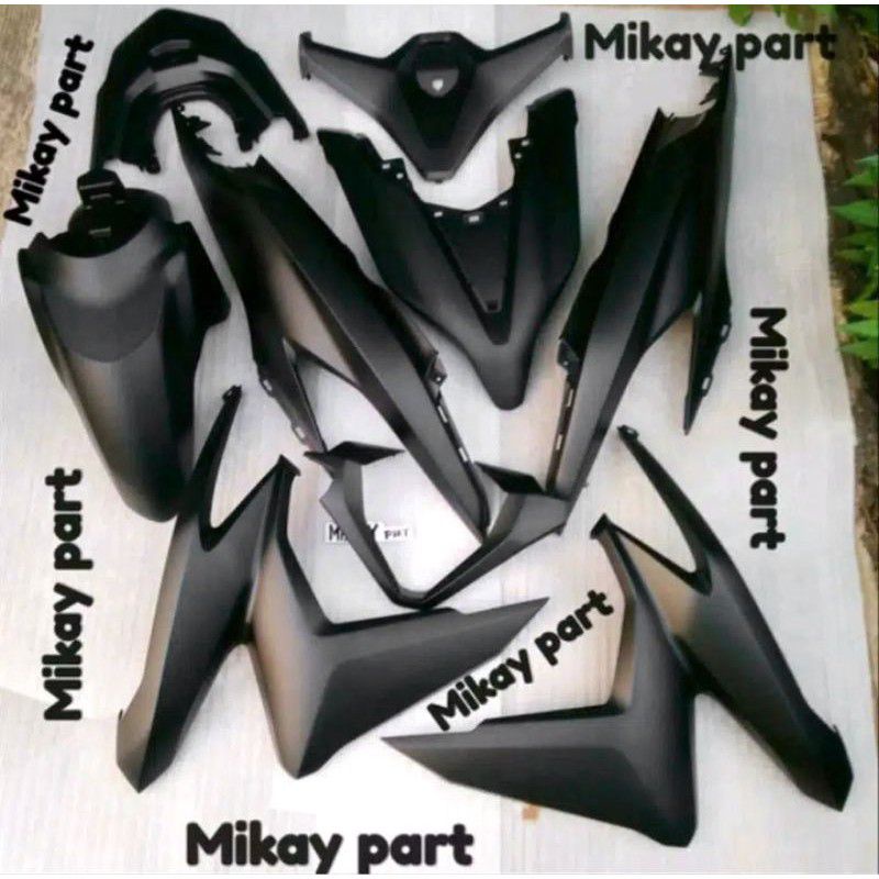 Full set body halus vario 125 150 new K59j 2018-2020 Hitam doff original