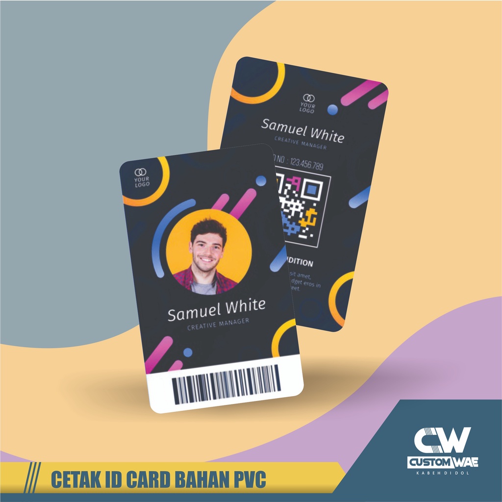 Jual Cetak Id Card Bahan Tebal Cetak Kartu Member Pvc Id Card