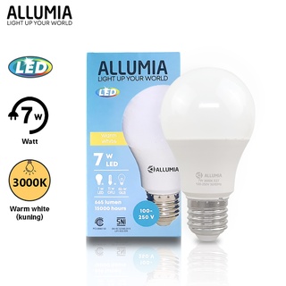 ALLUMIA Bulb Lampu LED 7 Watt 3000K Kuning Warm White Lampu Bohlam Rumah A06