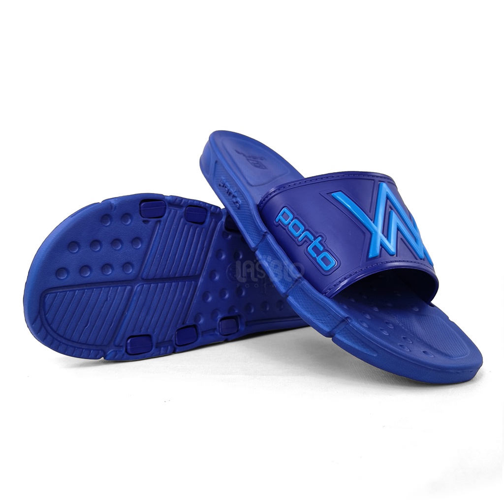 Porto Sandal Alan Walker Selop Slide Slip On Karet Pria Kasual 1015