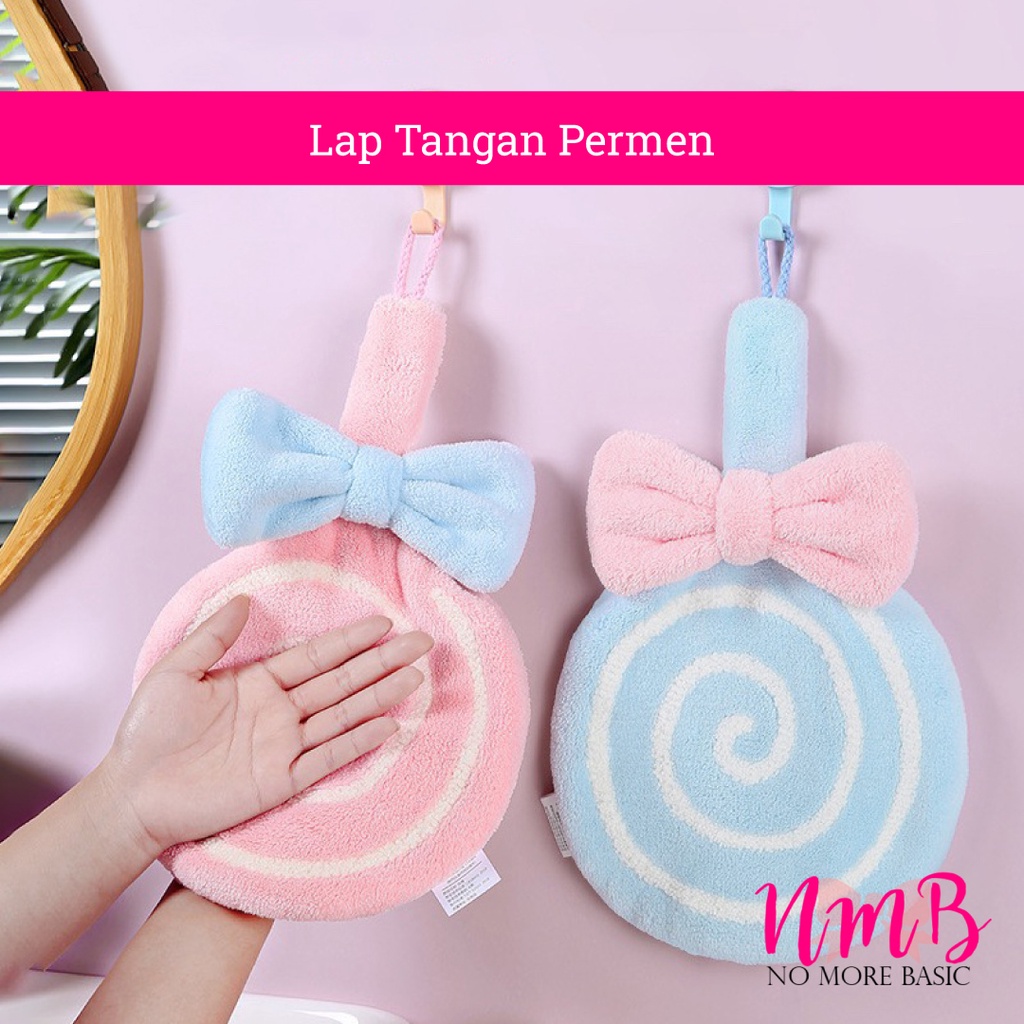 Lap Tangan Gantung Lolipop / Handuk Tangan Gantung Bentuk Permen / Handuk Anak / Hand Towel