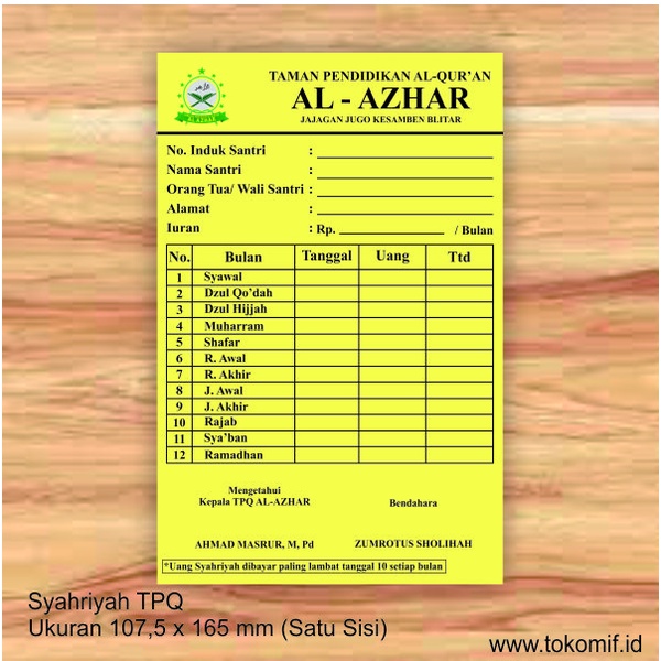 

Kartu Pembayaran Sekolah