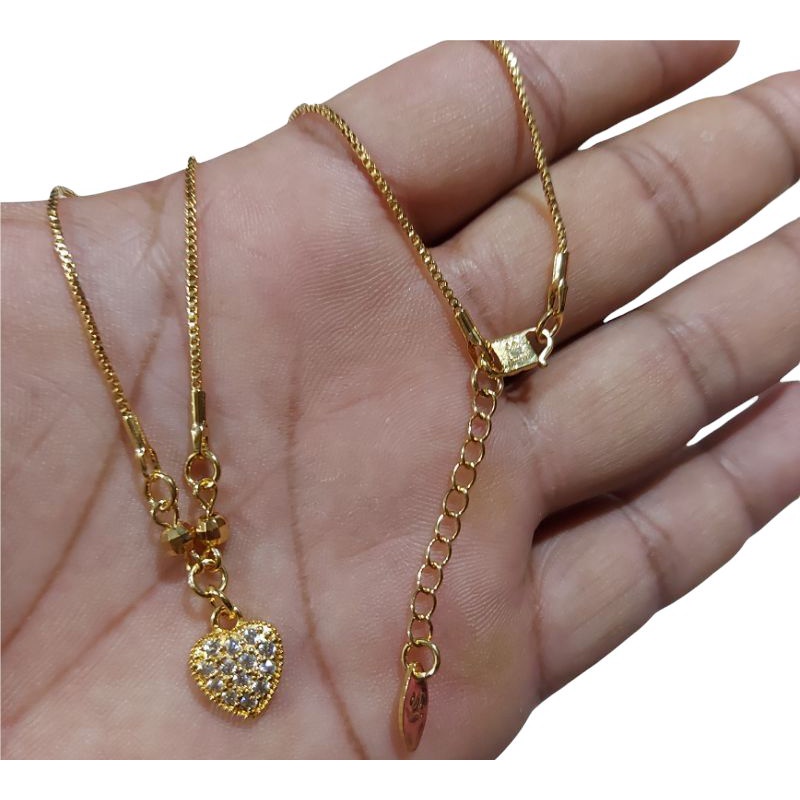 Kalung xuping kalung dewasa love lapis emas gold KL 088