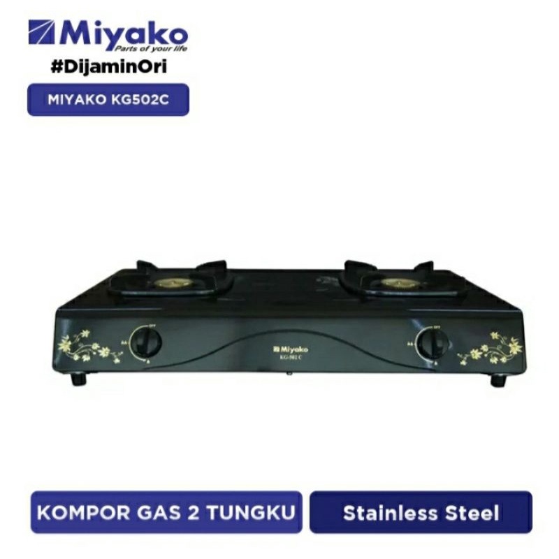 Miyako Kompor Gas 2 Tungku KG 502 C Kompor Gas Miyako