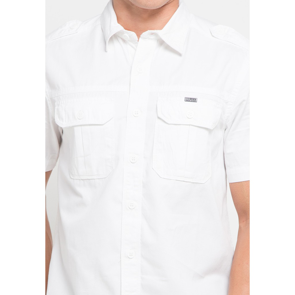 Kemeja Lengan Pendek Pria MGee 3451C Original Ranger White 024