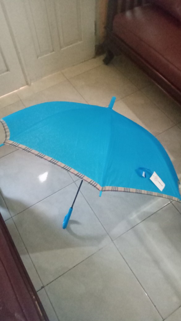 Payung Tongkat Polos List Kotak Gg.j