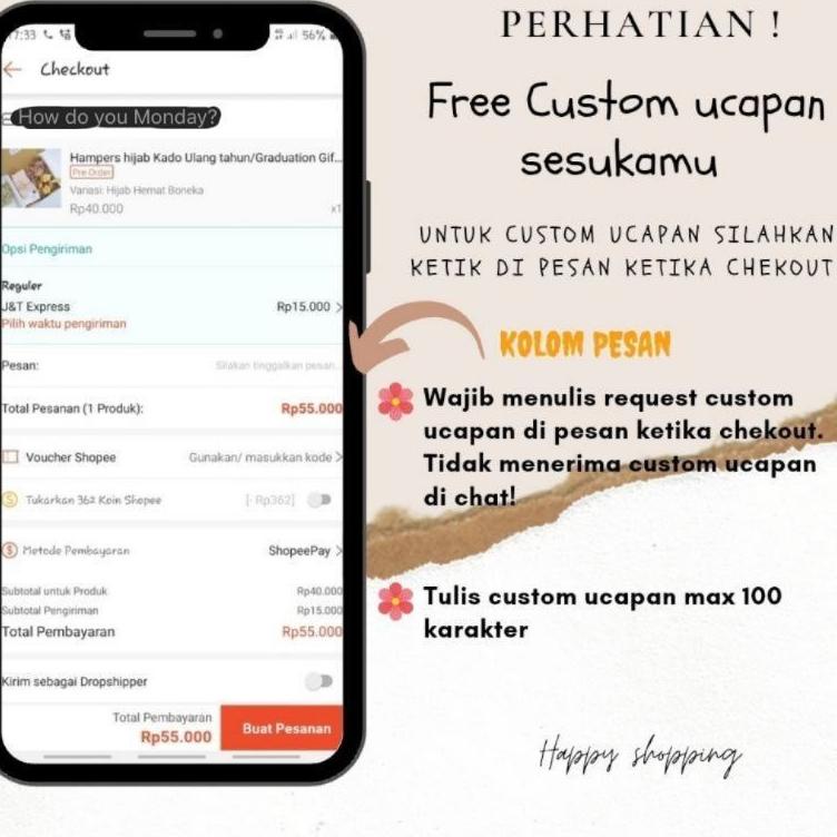 Langsung Kirim KADO CEWEK MURAH / GIFT BOX SWEATER  CREWNECK/ Kado Ulang Tahun Cewek / Hampers Cewek