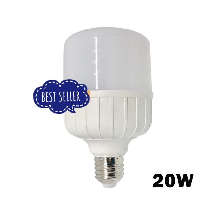 BOHLAM LAMPU LED BULB 20 WATT TABUNG KAPSUL CAHAYA PUTIH