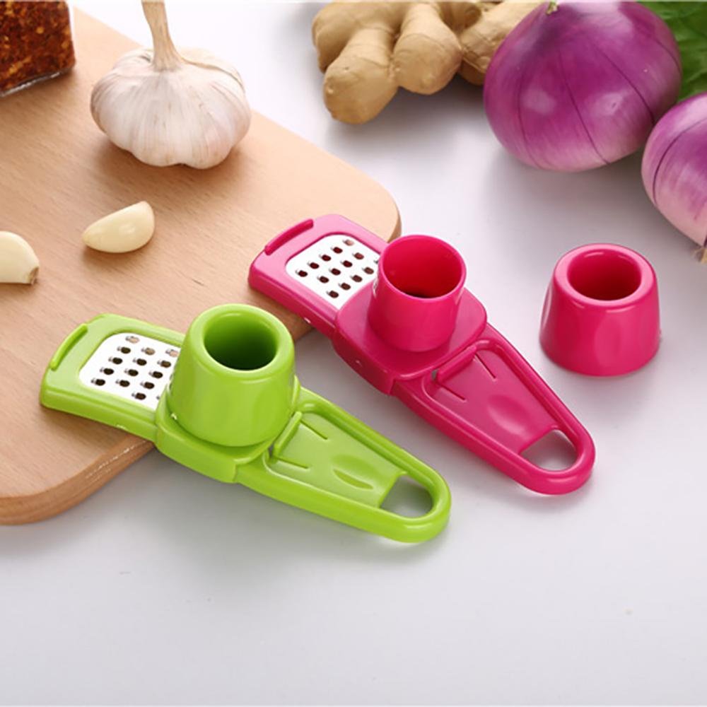 Solighter Garlic Press Cutter Slicer Alat Buah &amp; Sayur Pengupas Bawang Putih