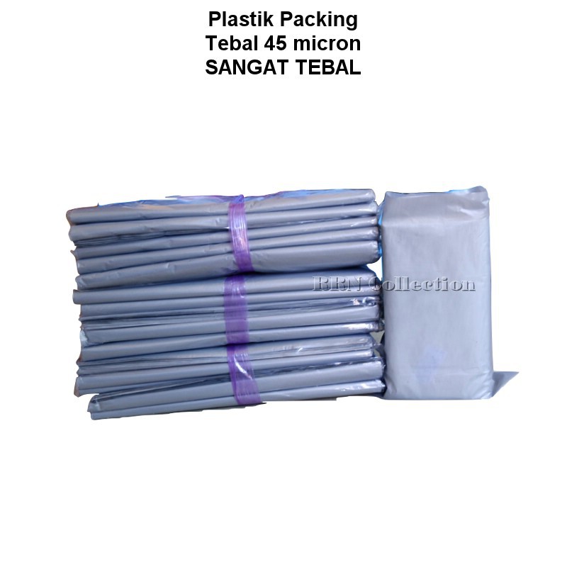 PLASTIK PACKING PLONG UK 25x35 SANGAT TEBAL 0,5 mikron isi 50/plastik packing olshop/plastik packing baju