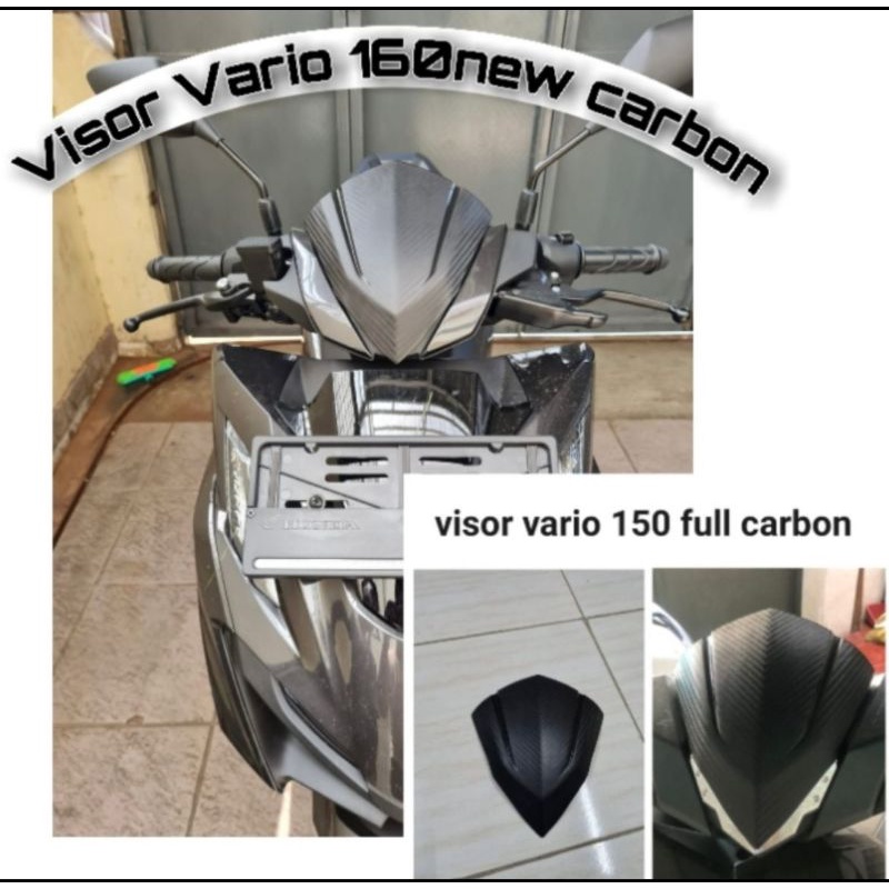 visor vario 160 full karbon tameng vario 160