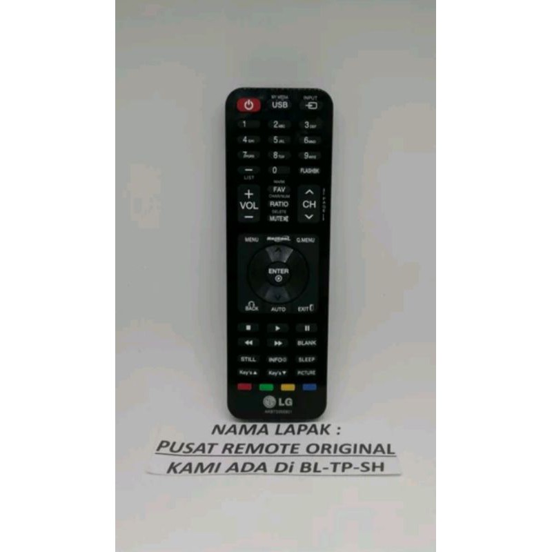 REMOTE REMOT TV LG LED LCD USB AKB 73355901 ORIGINAL ASLI HITAM