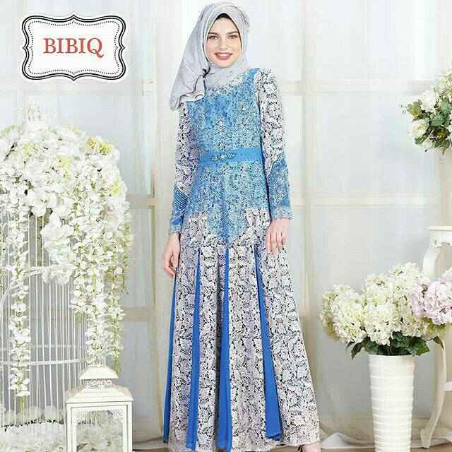 Gaun Pesta Muslim / Gamis Brokat / Gaun / Gamis / Gaun Prewedding / Gaun Pesta Murah / Bibiq/ Brokat