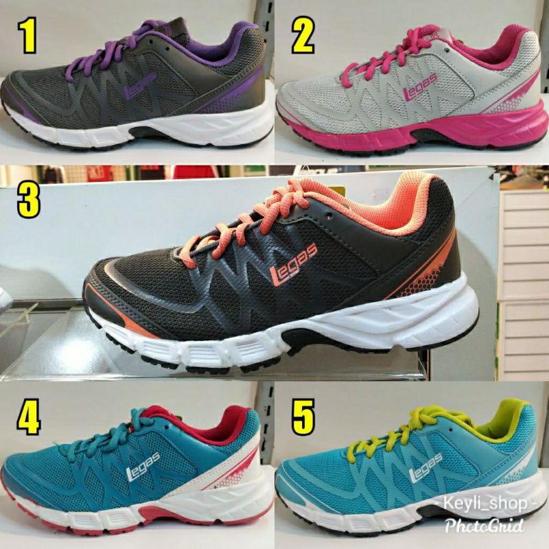 Sepatu League Legas Evo LA W Running Shoes Cewe Sneakers Wanita Grey Pink Black Blue Original Murah