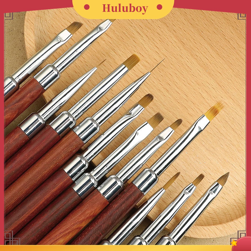 Huluboy Huluboy♡ Brush Liner Kuku Ultra Tipis Gagang Ergonomis Reusable Untuk Nail Art / Manicure