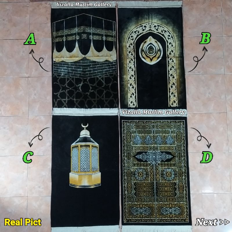 Sajadah Kiswah Armaan/ Sajadah Besar Bludru Halus/ Sajadah Turkey/ SBM-06