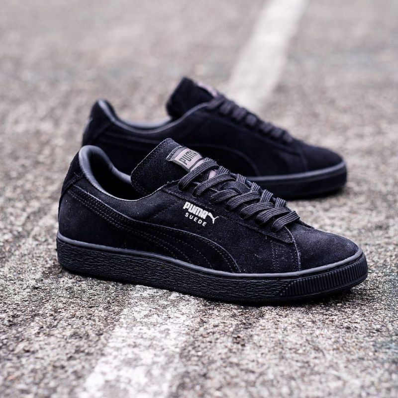 PUMA SUEDE Classic All Black  Dark Shadow - SUNDAYFREEDAY