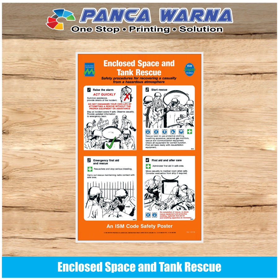 

Stiker Kapal Safety Sign Enclosed Space & Tank Rescue ISM Perkapalan - Stiker Vinyl / Nico safety