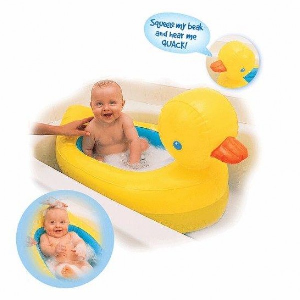 MUNCHKIN DUCK BAK MANDI BABY TUB KOLAM DENGAN INDIKATOR AIR PANAS