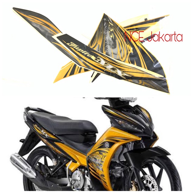 STIKER STRIPING JUPITER MX 2011 EMAS GOLD