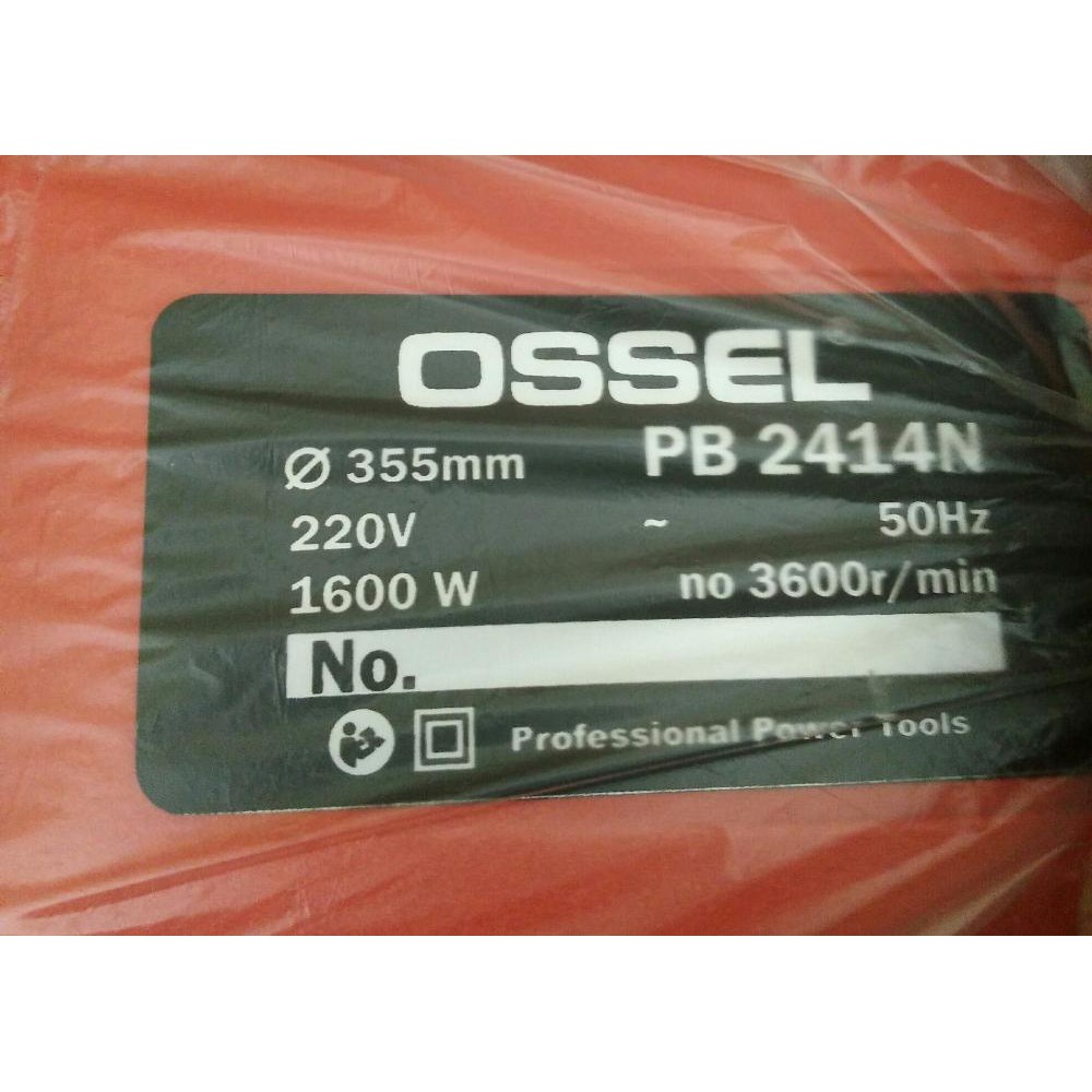 Cut Off 14&quot; Ossel / Mesin Potong Besi (PB 2414N)