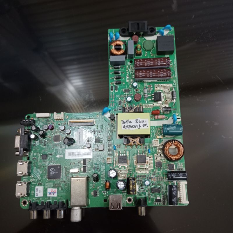 mainboard mb mesin tv led TOSHIBA 40L3650VJ (BARU) modul tv mobo mesin tv toshiba led