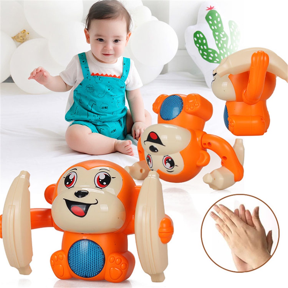 Mainan Boneka Monyet Pisang Induksi Aktivasi Suara Elektrik Untuk Bayi / Anak