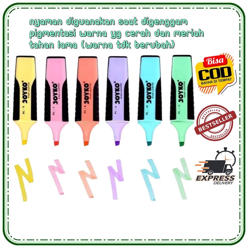 

STABILO JOYKO HIGHLIGHTER WARNA WARNI / STABILO HIGHLIGHTER PENANDA TULISAN WARNA SPIDOL JOYKO STABILO - PENANDA BERWARNA PENANDA BACAAN BUKU