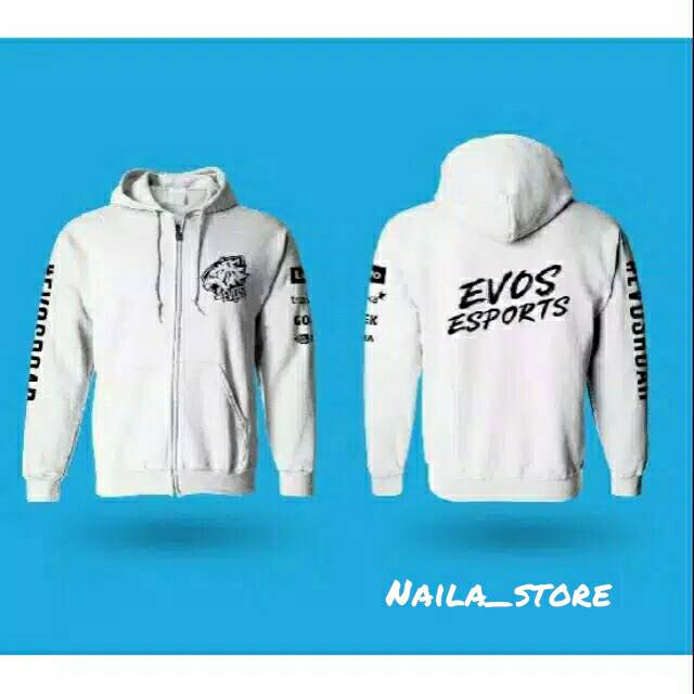 Jaket evos esport zipper hoodi