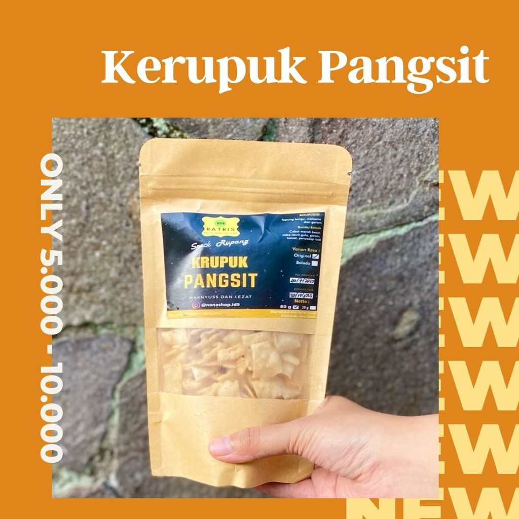 

KERIPIK/KERUPUK PANGSIT (KERIPIK KULIT PANGSIT PEDAS)