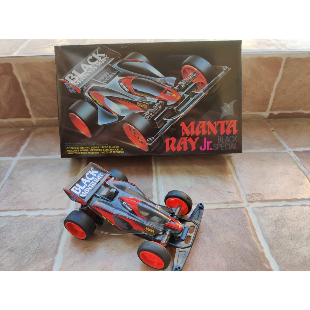 Tamiya Mini 4wd Merk Ruize Manta Ray Black Special ZERO Chassis