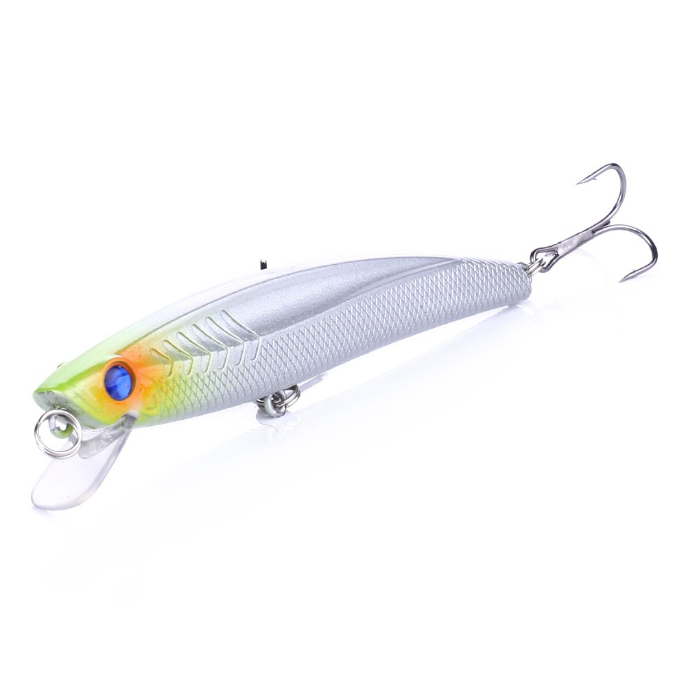 HENGJIA 8pcs 9.3cm/10.3g Minnow Umpan Pancing Swimbait Ikan Fishing Lure Topwater Bait Wobbler Kail