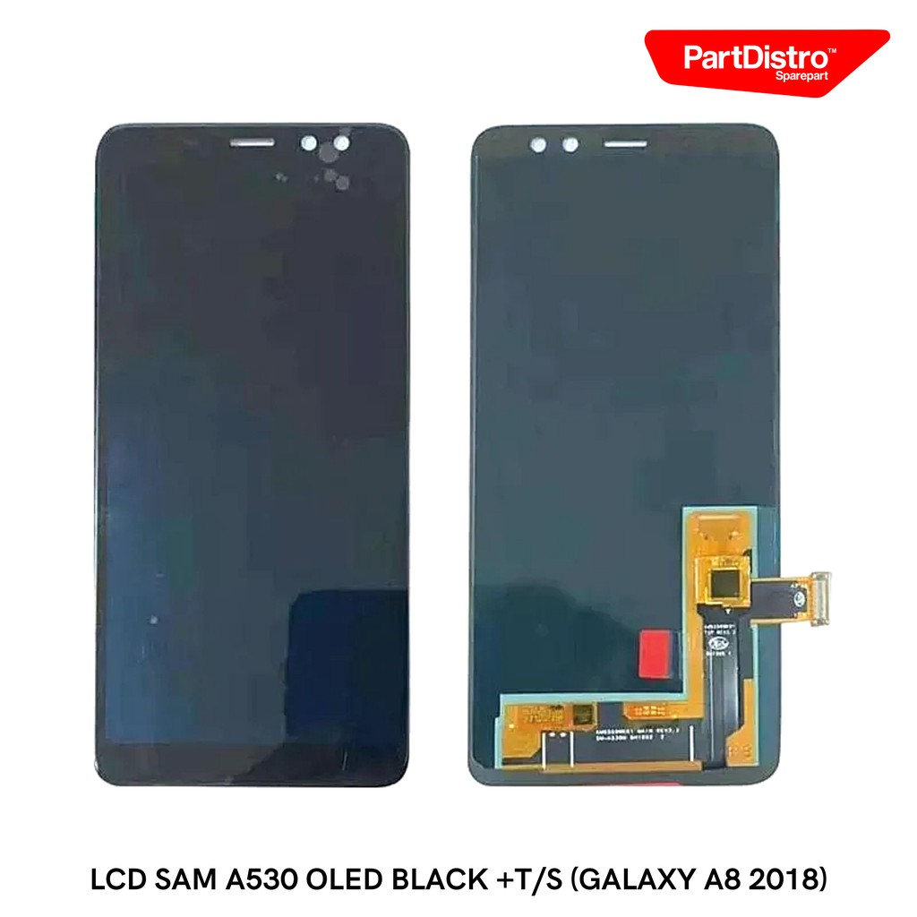 LCD SAM A530 INCELL BLACK +T/S (GALAXY A8 2018)