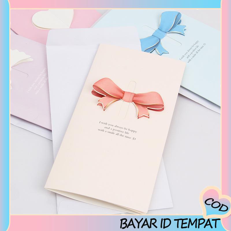 COD❤️ Kartu Ucapan Natal / Tahun Baru / Valentine / Musim Gugur Motif Hati A.one