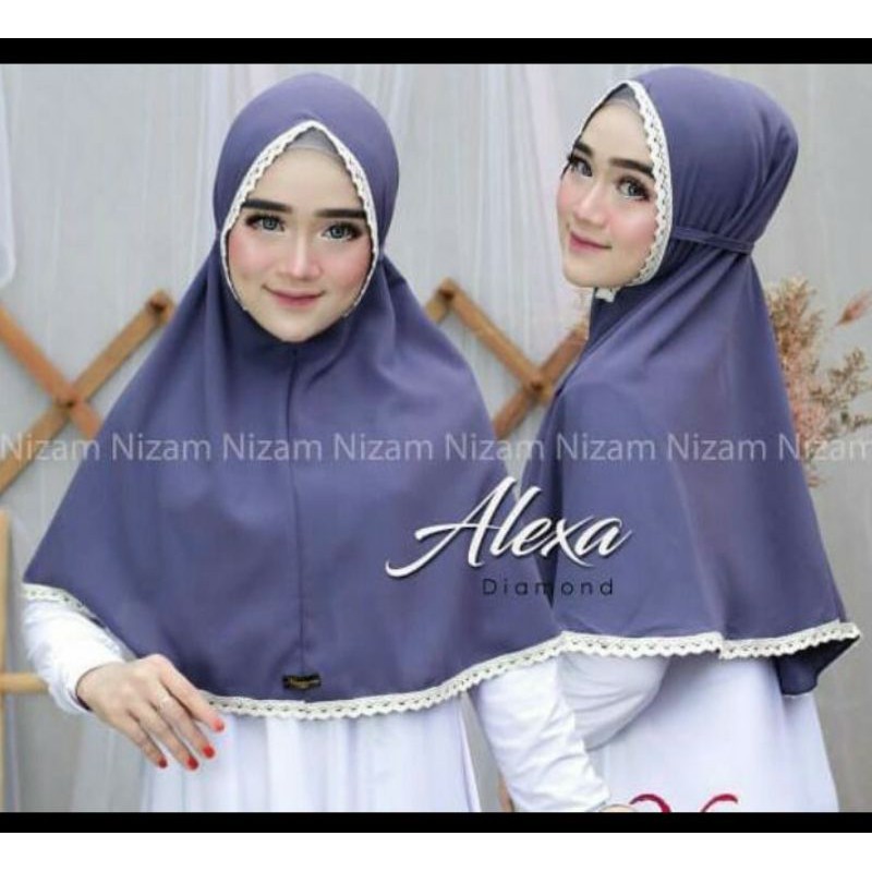 hijab bergo maryam renda atas bawah