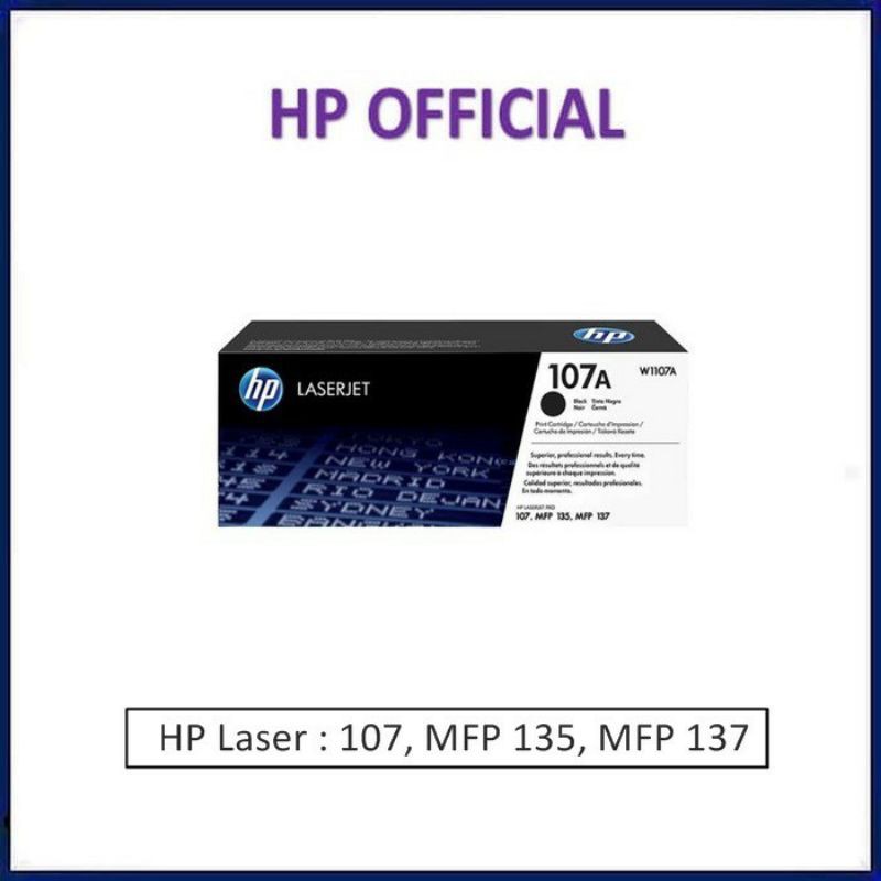 Toner HP Laserjet 107A Black W1107A Original