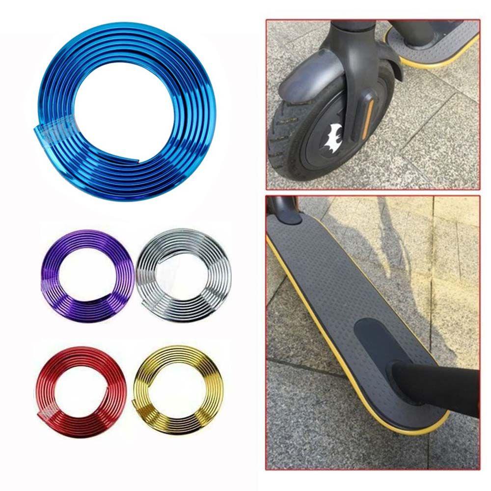 Nickolas1 Body Strip Hias Tepi Anti Gores Untuk Xiaomi M365 Pro Skateboard Parts Scooter Aksesoris Skuter Listrik Stiker Pelindung