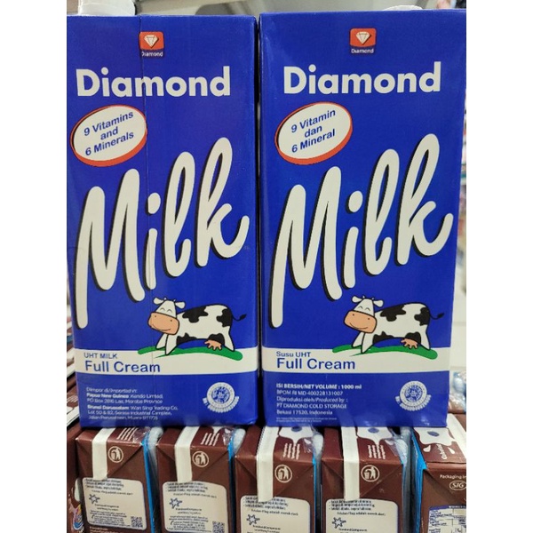 

Diamond Milk Full Cream Susu UHT 1000ml
