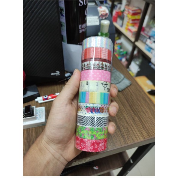 

washi tape toros isi 10 bintang baru