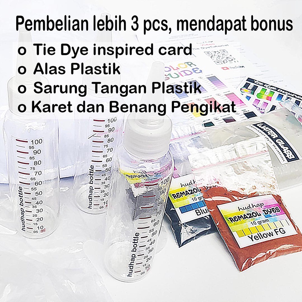 Tie dye kit Remasol 10 grm dan Waterglass 100 ml