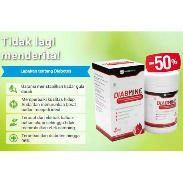 Diabmine obat diabetes asli herbal jaminan original