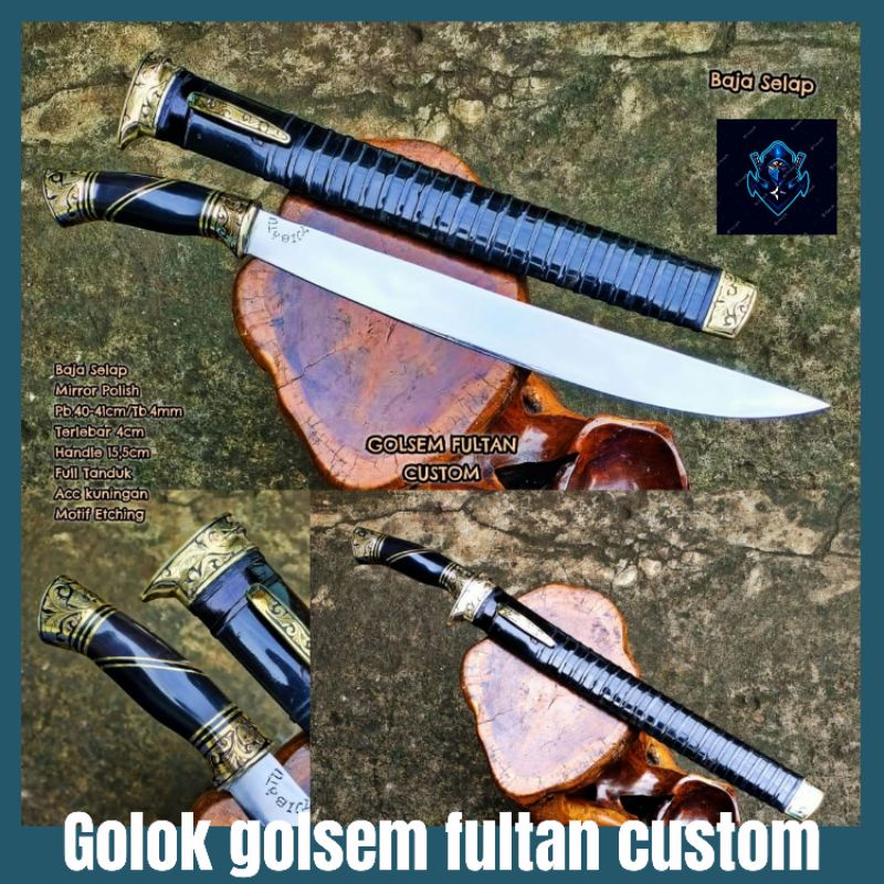 PISAU SEMBELIH GOLSEM FULTAN CUSTOM SUPER TAJAM