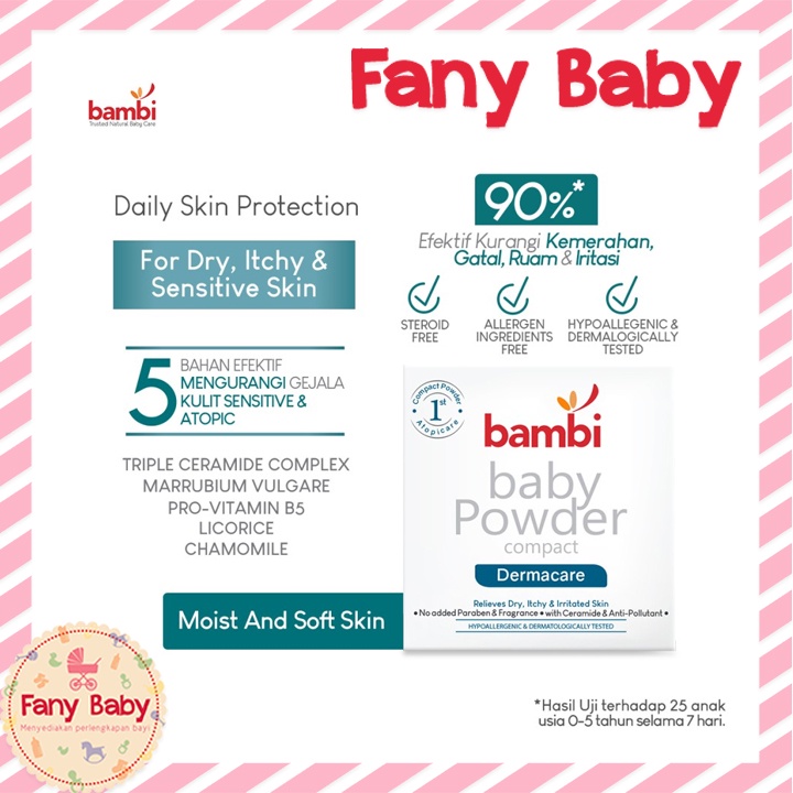 BAMBI BABY COMPACT POWDER DERMACARE 40GR