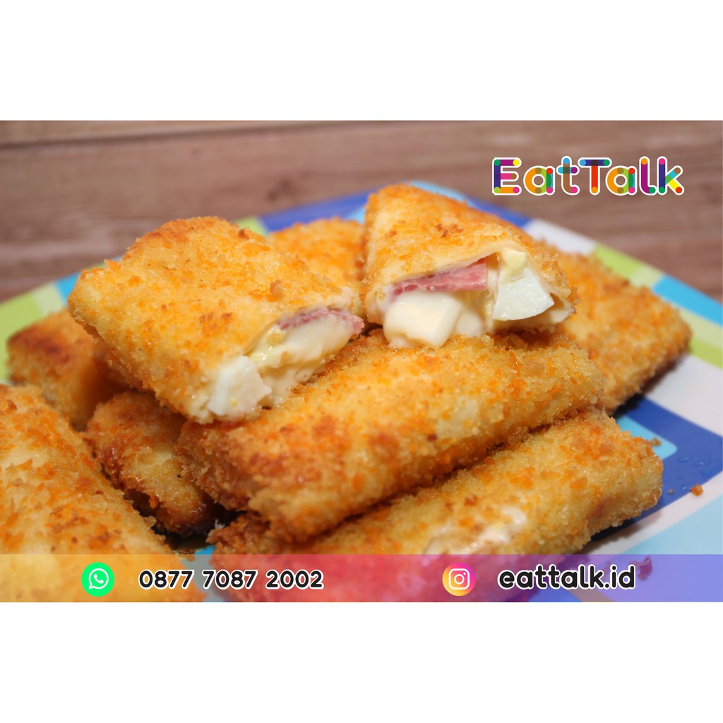 

EatTalk Risoles dengan isi Mayonaise, Smoke Beef, Telur dan Keju isi 6 pcs