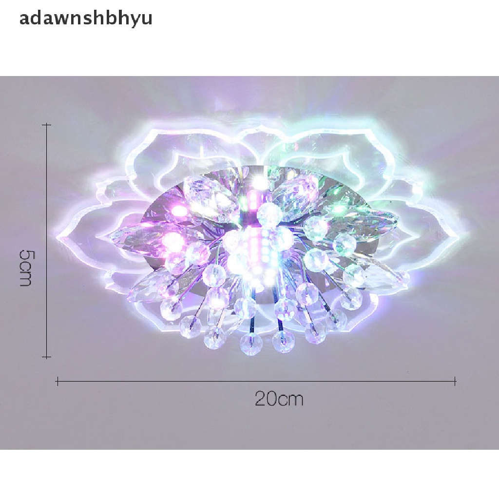 Adawnshbhyu 20cm 9W Modern Crystal LED Fitting Lampu Plafon Lorong Lampu Gantung Chandelier