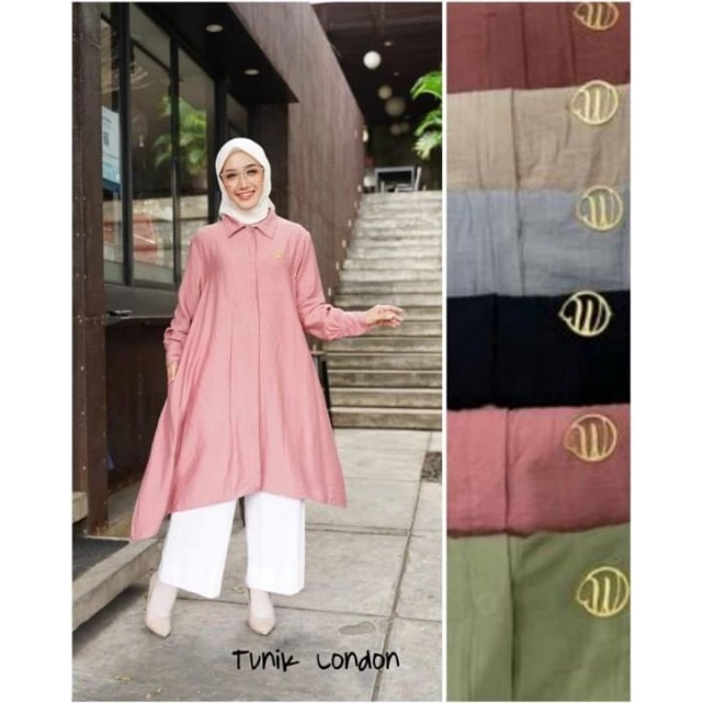 TUNIK LONDON TUNIK TERBARU GAMIS LARIS/GAMIS KEKINIAN/GAMIS CANTIK/GAMIS MODIS