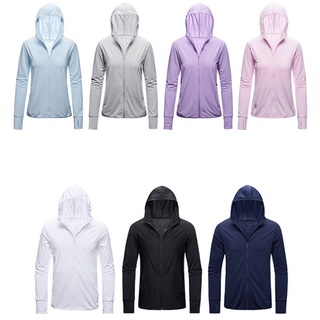 Jaket mesh hoodie UV protection olahraga JPS Women