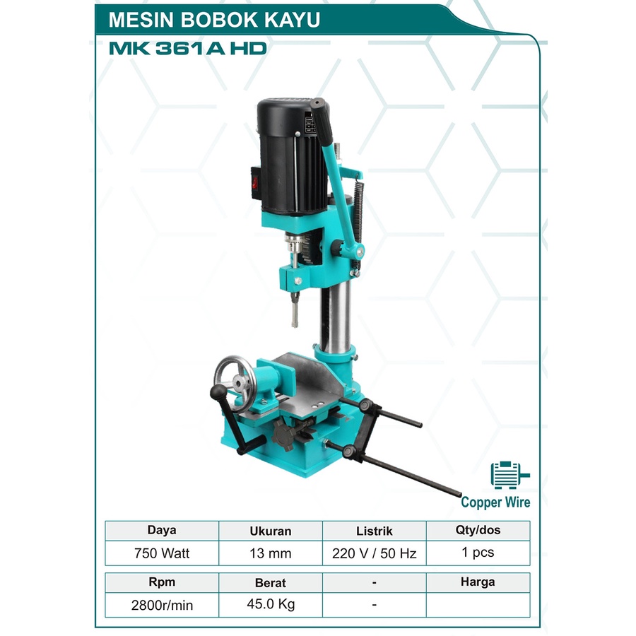 MESIN BOR BOBOK KAYU MORTISER (PEER) MK 361 A&B| NRT-PRO